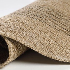 Fekete-bézs kerek kültéri szőnyeg ø 120 cm Comilla – Ayyildiz Carpets