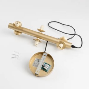 Brilagi - LED Csillár zsinóron MILLA 6xG9/3W/230V arany/füstös