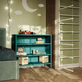 Alacsony polcos szekrény LUCA , 1000 x 900 x 350 mm, Modern: tengerszínű