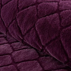 Black Friday - Borvörös kétszemélyes mikroplüss ágyneműhuzat 200x200 cm Cosy Diamond – Catherine Lansfield