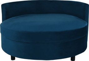 Kerek fotel, Velvet szövet kék, SALOTO