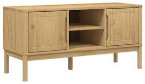 FLORO viaszbarna tömör fenyőfa TV-szekrény 114 x 43 x 55 cm