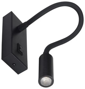 Kanlux 32522 - TONIL LED flexibilis lámpa 2,7W/230V fekete