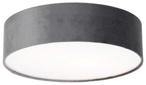 Modern mennyezeti lámpa szürke 40 cm arany belsővel - Drum
