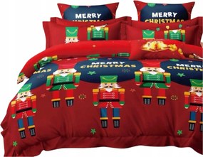 Karácsonyi Ágyneműhuzat Garnitúra 3 Részes Mikulás 160X200 Ajándék