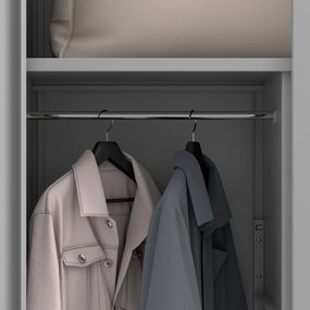 Fém tárolószekrény DAWID, 900 x 1850 x 400 mm, Smart: szürke