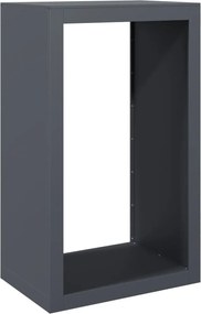 vidaXL antracitszürke acél tűzifatároló 60 x 40 x 100 cm