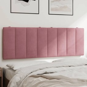 rózsaszín bársony fejtámla párna 140 cm