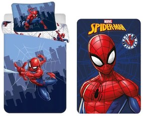 Pókember gyerek, ovis ágyneműhuzat és polár takaró szett (Crime Fighter)