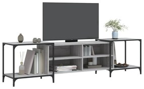 szürke sonoma színű szerelt fa TV szekrény 203 x 37 x 50 cm