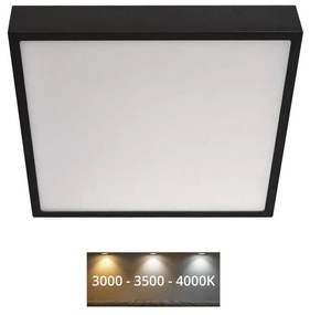 EMOS LED Mennyezeti lámpa LED/28,5W/230V 3000/3500/4000K 30x30 cm fekete EMS970