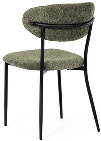 Zöld Bouclé Étkezőszék. CT-W1021 GRN2