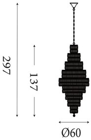 Searchlight 1500-13AB - EMPIRE láncos csillár 13xE14/60W/230V
