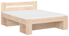 Franciaágy 160 cm Nepo Plus 14 (szonoma tölgy) (ágyrács nélkül) . 1098330