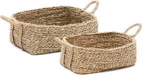 Vízijácint tárolókosár szett 2 db-os 34x24x19 cm Milly – Kave Home