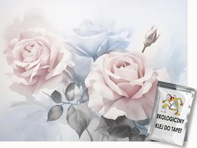 Fotótapéta Flizelina Természet Pasztell Finom Virágok Rózsák 250x175 ragasztó