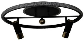 LED Dimmelhető mennyezeti lámpa LED/60W/230V 3000-6500K fekete + távirányítás