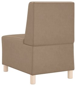kávészínű műbőr kanapéfotel 55 cm