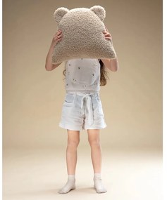 Világosbarna buklé párna gyerek kanapéhoz Bear – Wigiwama