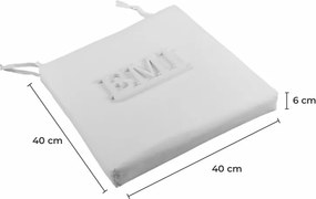 EMI fehér székpárna 40x40 cm