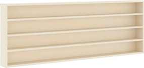vidaXL Fali Kiállító Doboz polcokkal Bézs 100 x 8,5 x 36 cm Faanyag
