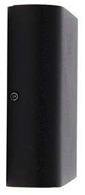 Modern kültéri fali lámpa fekete 11,5 cm beépített LED-del IP65 - Batt
