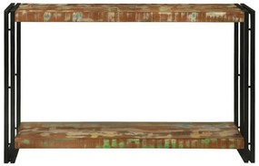 Konzolasztal 120 x 33 x 75 cm tömör újrahasznosított fa