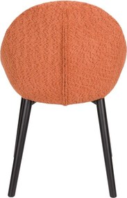 Narancssárga kárpitozott étkezőfotel Fenna – Dutchbone
