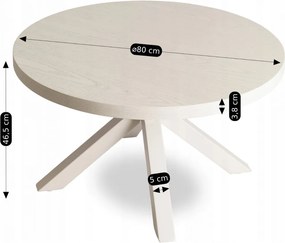 Asztal bézs/kasmír színben LINCOLN