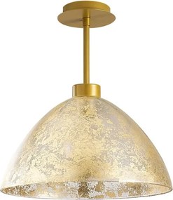 Bergama N-146 arany fém és üveg függőlámpa, Ø34 cm
