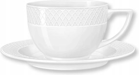 Porcelán csésze csészealjjal, Prémium, kávéhoz, stílusos 240 ml Wilmax
