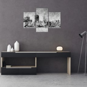Kép - Kávé művészeti város (90x60 cm)