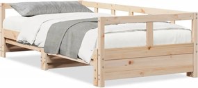 vidaXL tömör fenyőfa kanapéágy matrac nélkül 90 x 200 cm