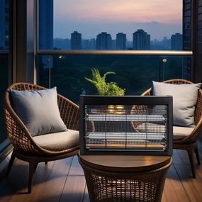 Brilagi - Elektromos rovarcsapda 2xUV/18W/230V 100 m2 fekete