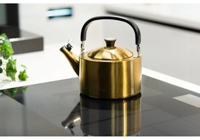 Aranyszínű rozsdamentes acél vízforraló kanna 1,5 l Diamante – Vialli Design