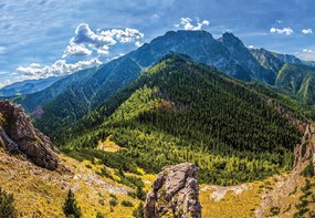 Vinyl flizelin Tapéta Lengyel hegyek táj Tátra Giewont 370x255cm
