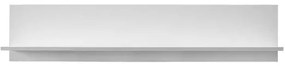 Fali polc 25x120 cm, fehér