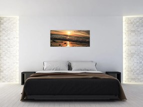 Kép - Naplemente az óceán mellett (120x50 cm)