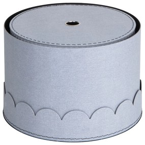 Világosszürke fedeles karton tárolódoboz szett 2 db-os ø 26x17,5 cm Wilma – Bigso Box of Sweden