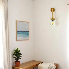 Brilagi - Fali lámpa KOS 1xE27/60W/230V bükkfa