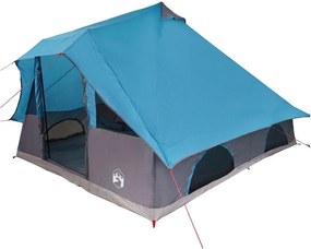 vidaXL Tipi sátor tetővel tárolóval Kék 358 x 296 x 258 cm taft