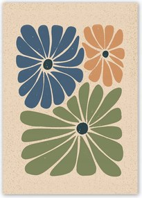 Boho Virág Modern Poszter A1 59,4x84cm #Z15