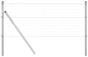 Kerítéselemek 26 db Ø32 mm 80 cm Horganyzott Acél