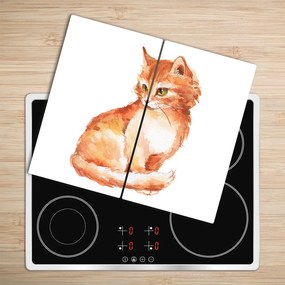 Üveg vágódeszka Red Cat 60x52 cm