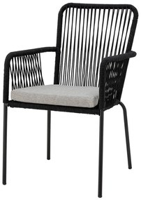 Fekete étkezőszék szett 2 db-os Santino – Bloomingville