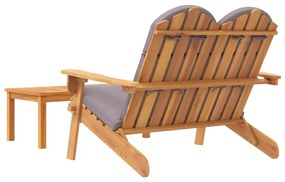 2 részes tömör akácfa kerti Adirondack ülőgarnitúra