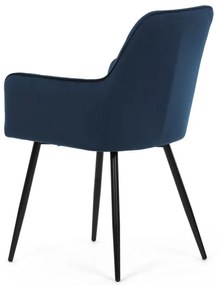 Kék Bársony Étkezőszék. DCH-215 BLUE4