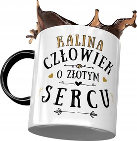 Fekete Bögre Kalina Feleség Barátnő Nyomtatott Fotóval