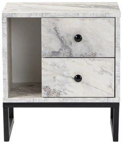 Éjjeliszekrény Glimmer Fressia Marble Black