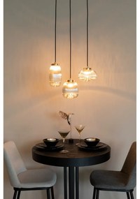 Aranyszínű függőlámpa üveg búrával ø 12 cm Robin - White Label